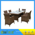patio furniture outdoor/garden latest poly rattan dining set